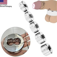 4 Male Stainless Steel-Glans Stretcher-Ring-Penis Enhancer Delay Ejaculation Men picture