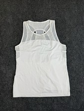 Lululemon Tank Top Womens 8 - 10 White Mesh Racerback Athletic Running Yoga Gym picture