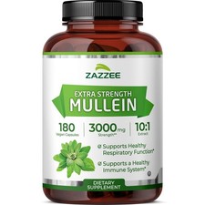 Extra Strength Mullein Leaf 101 Extract, 180 Vegan Capsules picture