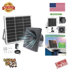 Eco-Friendly Solar Powered Exhaust Fan with Anti-Backflow Valve & High Airflow picture