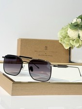 Brunello Cucinelli Oliver Peoples BC2005ST Aviator Sunglasses Black Frame 55MM picture