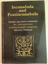 Incunabula and Postincunabula- Catalogue 239 / 1st Edition 1984 picture
