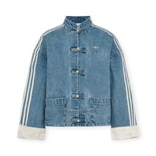 Adidas Originals New Chineses Jacket Light Denim Blue Women's Asia Size KY5743  picture