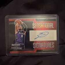 2024-25 Panini Prizm Black - Sensational Signatures Zach LaVine, Zach LaVine... picture