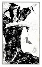 Vintage c1910s Wickered Spring Art Nouveau Poster Beardsley 24x36 picture