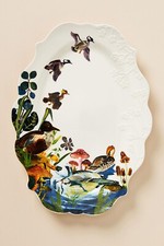 Anthropologie Nathalie Lete Marais Handpainted Stoneware Platter  picture
