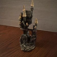 PEWTER Medieval Fantasy Castle - 6” Metal Miniature Figurine picture