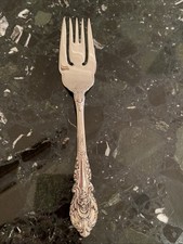 ONE WALLACE SIR CHRISTOPHER STERLING SILVER COLD MEAT FORK FLATWARE 2AVAILAB picture
