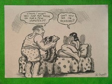 ROBERT CRUMB drawing and painting on old paper signed stamped vintage picture
