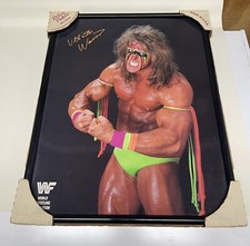 Vintage Ultimate Warrior framed picture WWF WWE  NOS 21x17 picture