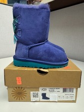 UGG Toddler Classic Bailey Bow Bloom MDL Blue Bootie Brand new picture