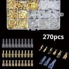 270Pcs Electrical Terminal Kit - Brass Connectors for Wire Wiring & Repairs picture