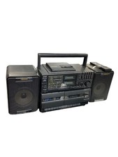 Aiwa 1989 VTG CA-DW9U cd dual cassette stereo RC T90 remote boombox SKU 10-836 picture