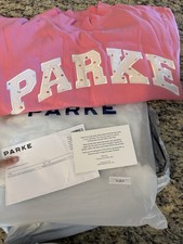 PARKE MOCKNECK BLOOM VARSITY  L XL NEW IN HAND SUNSET FLORAL MAGGIE EMMA picture
