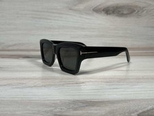 Tom Ford TF 1154 ILIAS Shiny Black Sunglasses With Gray Lens - Ships Now picture