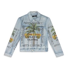 Amiri Light Indigo Rum Label Trucker Jacket SIZE S $1690 picture