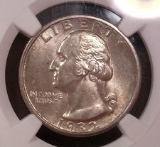 AU-58 1932-S Quarter / Strong Luster & Reverse picture