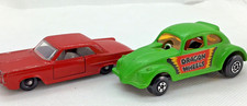 Lot of 2 Vintage Matchbox Lesney No.22 Red Pontiac Coupe & No.43 Dragon Wheels picture