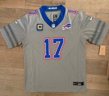 Josh Allen #17 Buffalo Bills  Gray Nickel City Stitched Jersey  picture