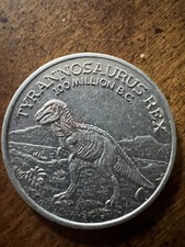 Vintage Tyrannosaurus Coin Ultra Rare Valuable picture
