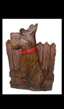 Cute Antique Scotty Dog Book End Figurine picture