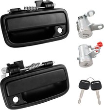 2X Exterior Door Handle w/ Lock Cylinders & Keys Set For 1995-2004 Toyota Tacoma picture