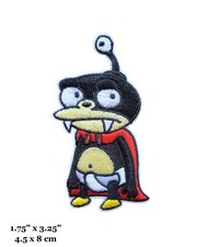 Futurama Lord Nibbler Cartoon Character Embroidered Iron On Patch picture