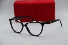 NEW CAROLINA HERRERA HER 0148 80S BLACK WHITE AUTHENTIC FRAMES EYEGLASSES 53-17 picture