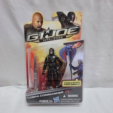 GI Joe Retaliation COBRA COMMANDER Black Variant 3.75