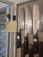 (3x) Japanese Teruyasu Fujiwara Maboroshi Knives Gyuto, Nakiri, Santoku picture