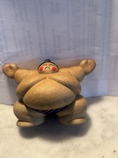 Japanese Sumo Doll Figure, Japan Sumo Wrestler Shikiri, Siko Action Vintage  picture