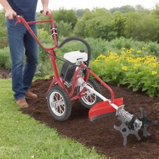 63cc 4-stroke Gasoline Micro Cultivator Mini Tiller For Garden Yard Work picture