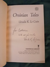 SIGNED Ursula K Le Guin Orsinian Tales paperback GOOD Perennial Fiction Library picture