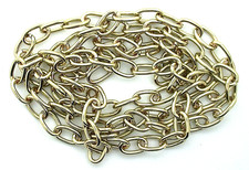 12x7 12mm x 7mm THREE FOOT OVAL GOLD PLATED CHAIN TFC28 picture