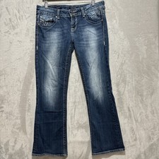 VIGOSS Women's Jeans Size 13/14 The Dallas Bootcut Blue Med Wash Mid Rise picture