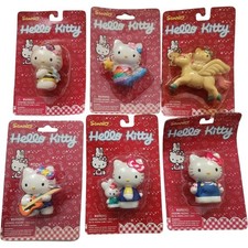 Vintage 2001 Sanrio Hello Kitty Figures Lot of 6 Sealed NIP Y2K Kawaii picture