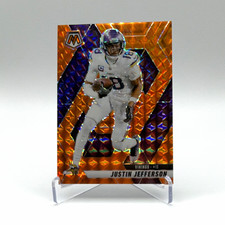 Panini 2025 Mosaic Justin Jefferson Orange Mosaic Prizm /199 #19 Vikings picture