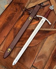 Faithkeeper The Accolade Sword of the Knights Templar - Handmade Medieval Sword picture