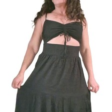 L*Space Zuri Maxi Dress in Black Size L picture