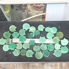 Wholesale Lot 35 Pcs Green Aventurine Cat Face Cabochons  Gemstone Jewelry Flat picture