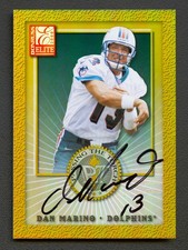 DAN MARINO 2000 DONRUSS ELITE PASSING THE TORCH DOLPHINS AUTO AUTOGRAPH SP /100 picture