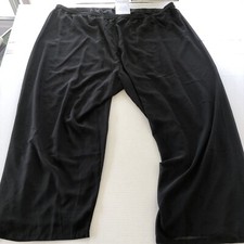 Roaman’s Black Dress Pants Pull On Elastic Waist Women’s 36W New A3923 picture