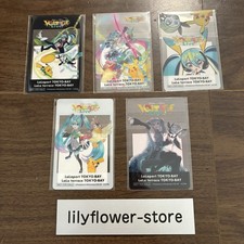 Pokemon feat. Hatsune Miku Project VOLTAGE LIVE Limited Clear Card 5 Set JAPAN picture