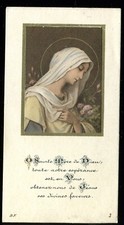 ANTIQUE HOLY CARD OF ST MARY picture