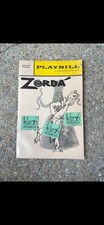 1968 ZORBA Broadway Playbill + 3 Original Tickets Herschel Bernardi Imperial picture