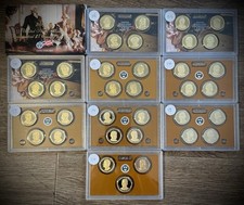 2007-2016 Presidential Dollar GEM PROOF Complete Collection 39 Coin Set US Mint picture