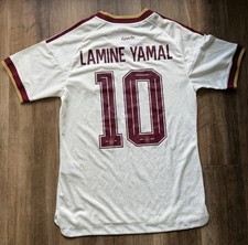 Authentic Small Spain 2026 World Cup Lamine Yamal #19 Player Version Away Jersey picture
