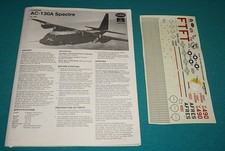 Lockheed AC-130A Spectre #596 Testors Italeri 1/48 Decals & Instructions picture