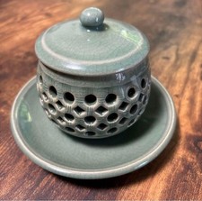 Japanese Tea Ceremony Incense container Kogo Aroma Kairin kiln A037 picture