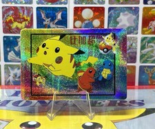 Pokemon Vintage Pikachu Pocket Monsters Vending HOLO Prism Sticker 1998 Anime JP picture
